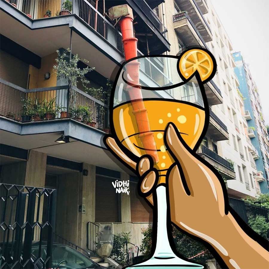 Cartoon vs. Realität (Vidhi Naik)