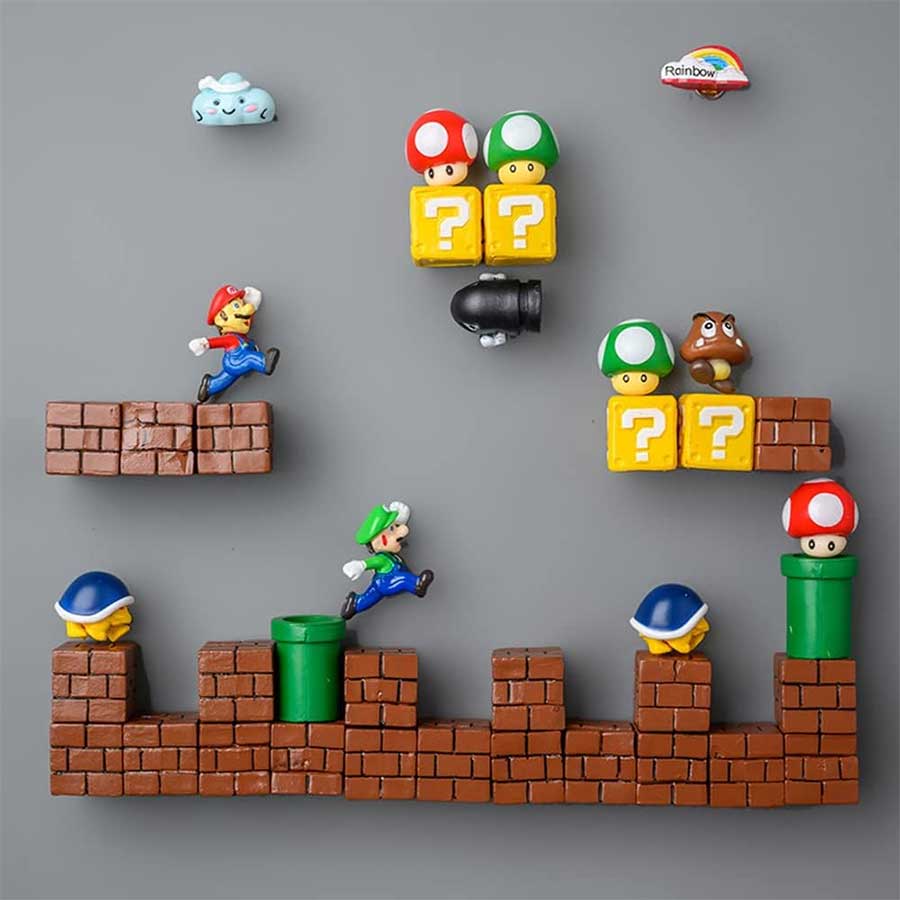 Super Mario Kühschrank-Magnete