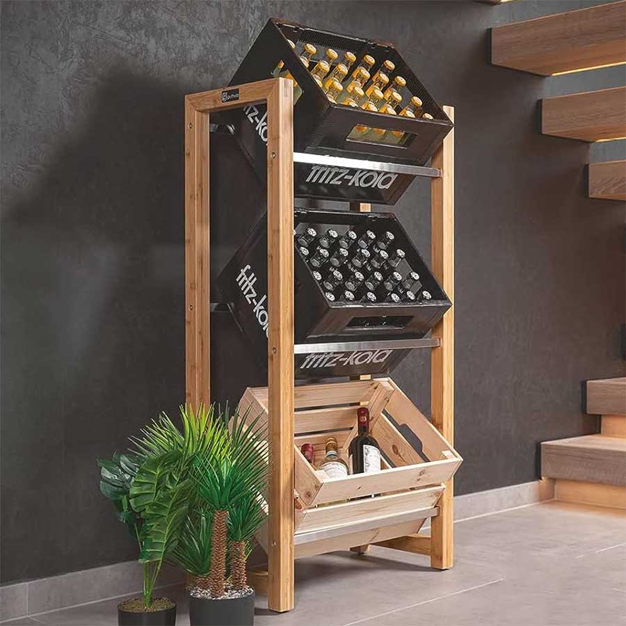 Getränkekistenregal