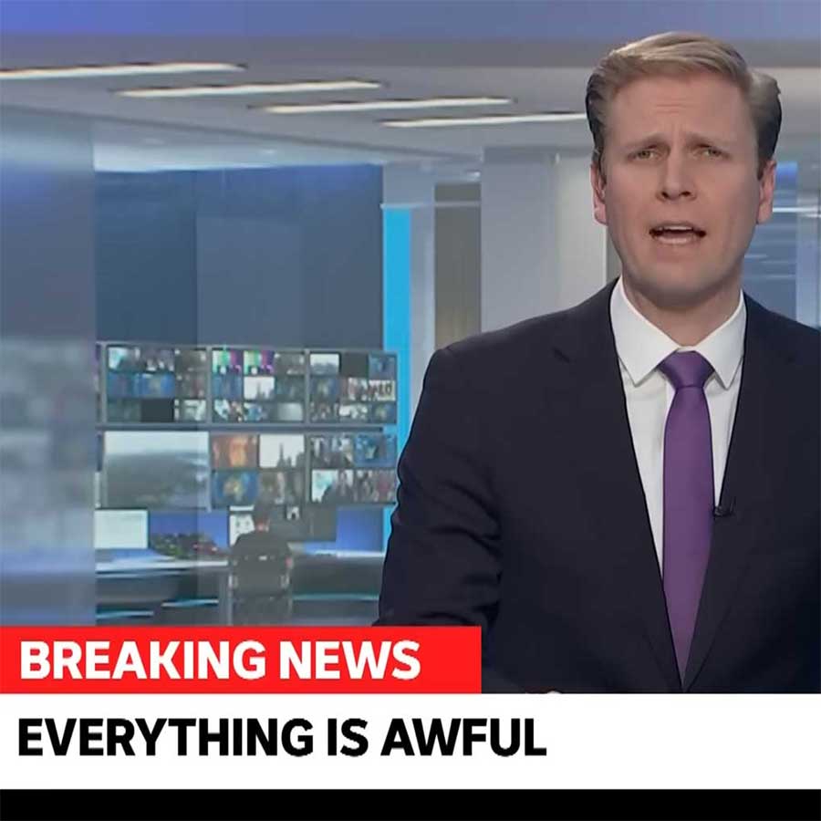 TV-News: „Alles ist kacke!“