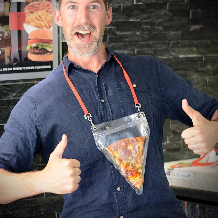 Pizzastück-Umhängetasche