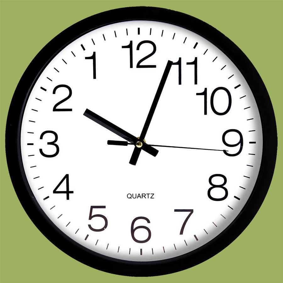 rückwärts laufende Uhr