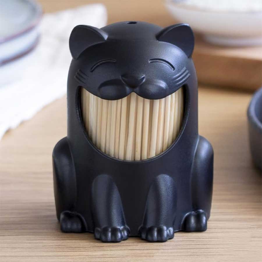 Zahnstochersspender „Grinsekatze“
