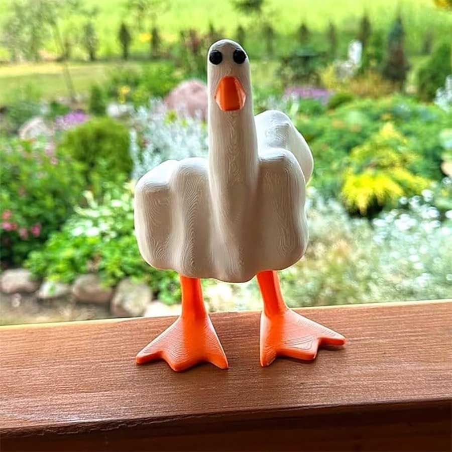 Mittelfinger-Ente