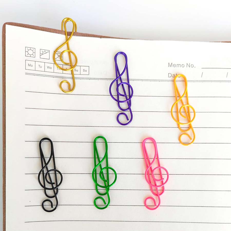 Notenschlüssel-Büroklammern