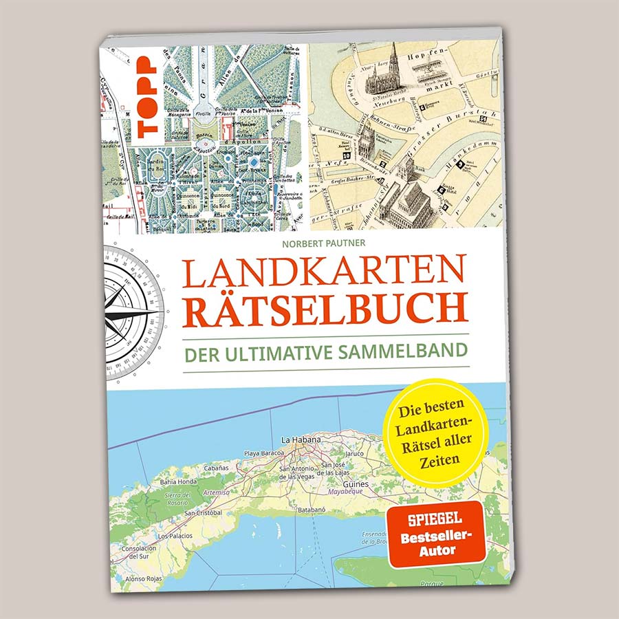Landkarten-Rätselbuch