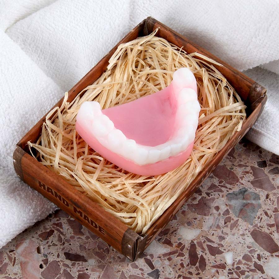 Seife in Gebiss-Form