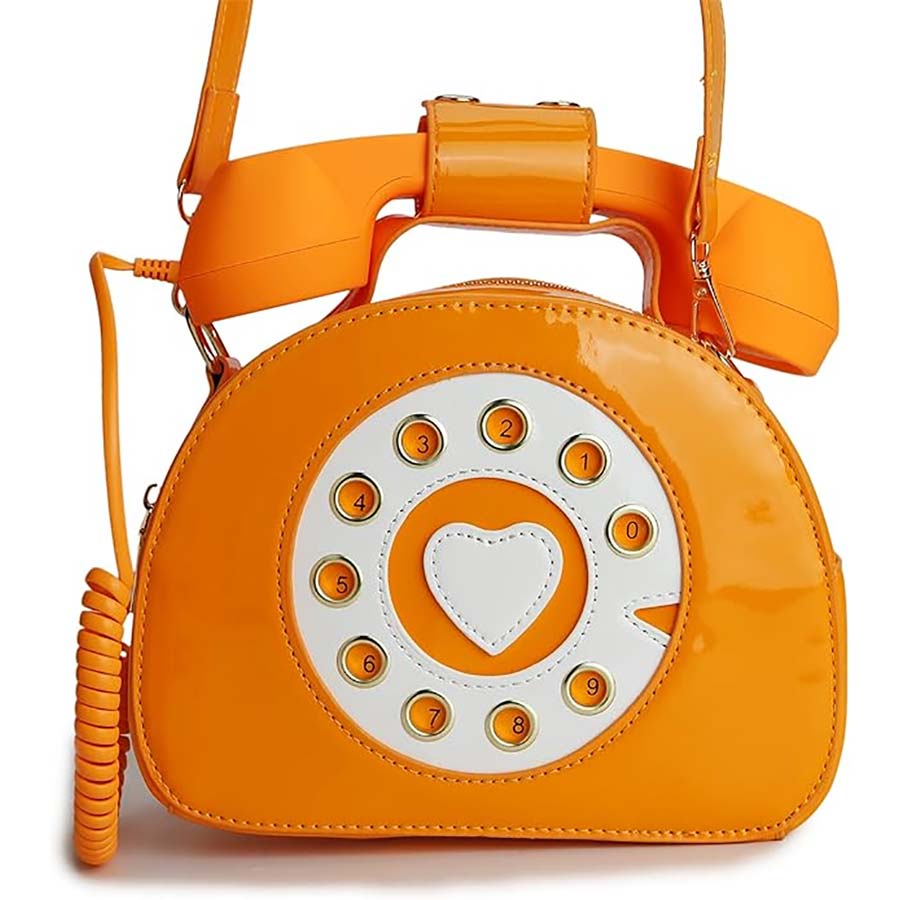 Umhängetasche im Retro-Telefon-Design