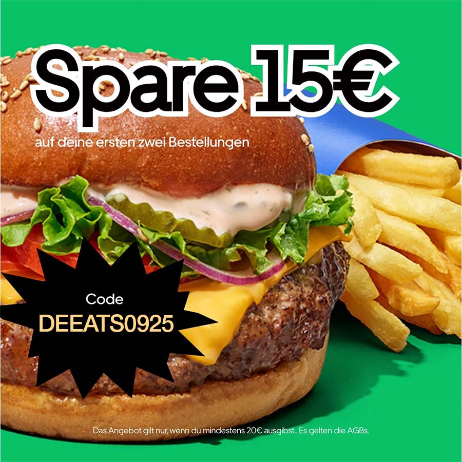 15€ auf die ersten 2 Bestellungen bei UberEats
