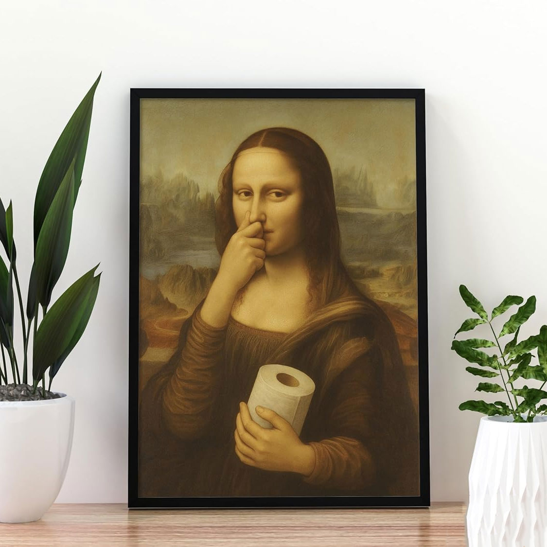 Badezimmer-Poster Mona Lisa