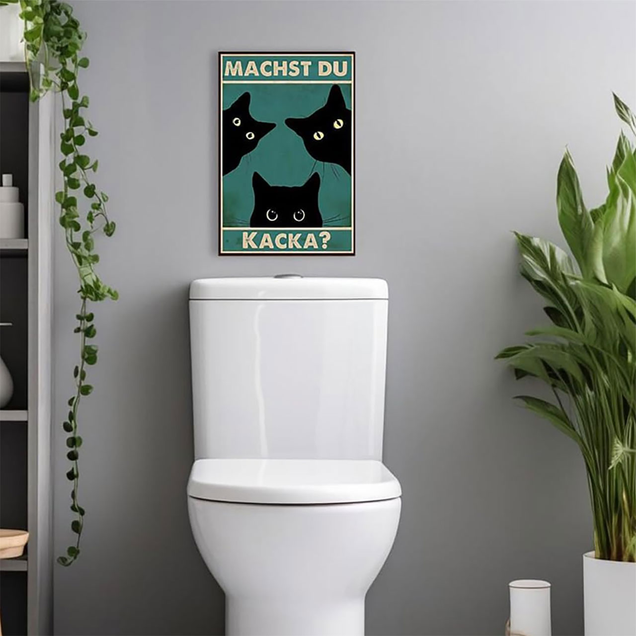 Blechschild fürs Klo: „Machst du Kacka?“