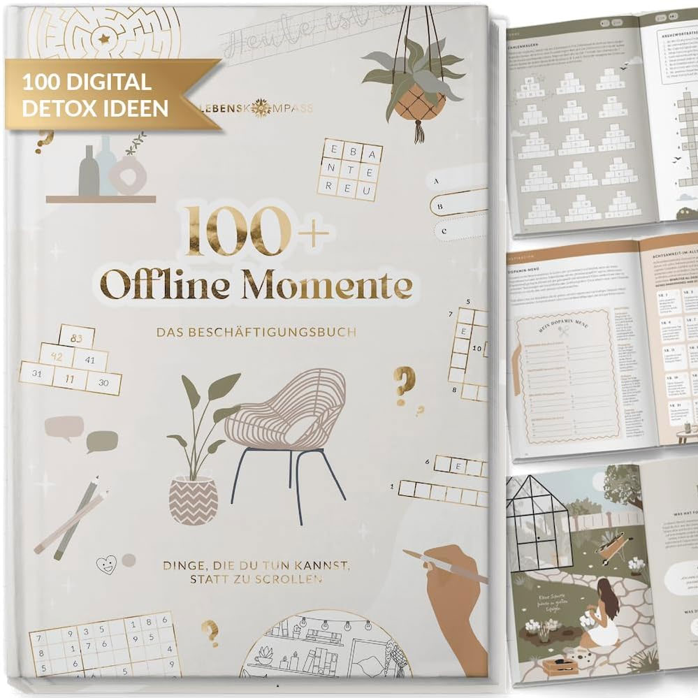 „100 Offline-Momente“-Beschäftigungsbuch