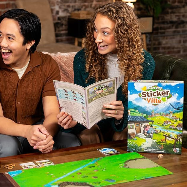 Aufkleber-Spiel: „Cozy Sticker Ville“